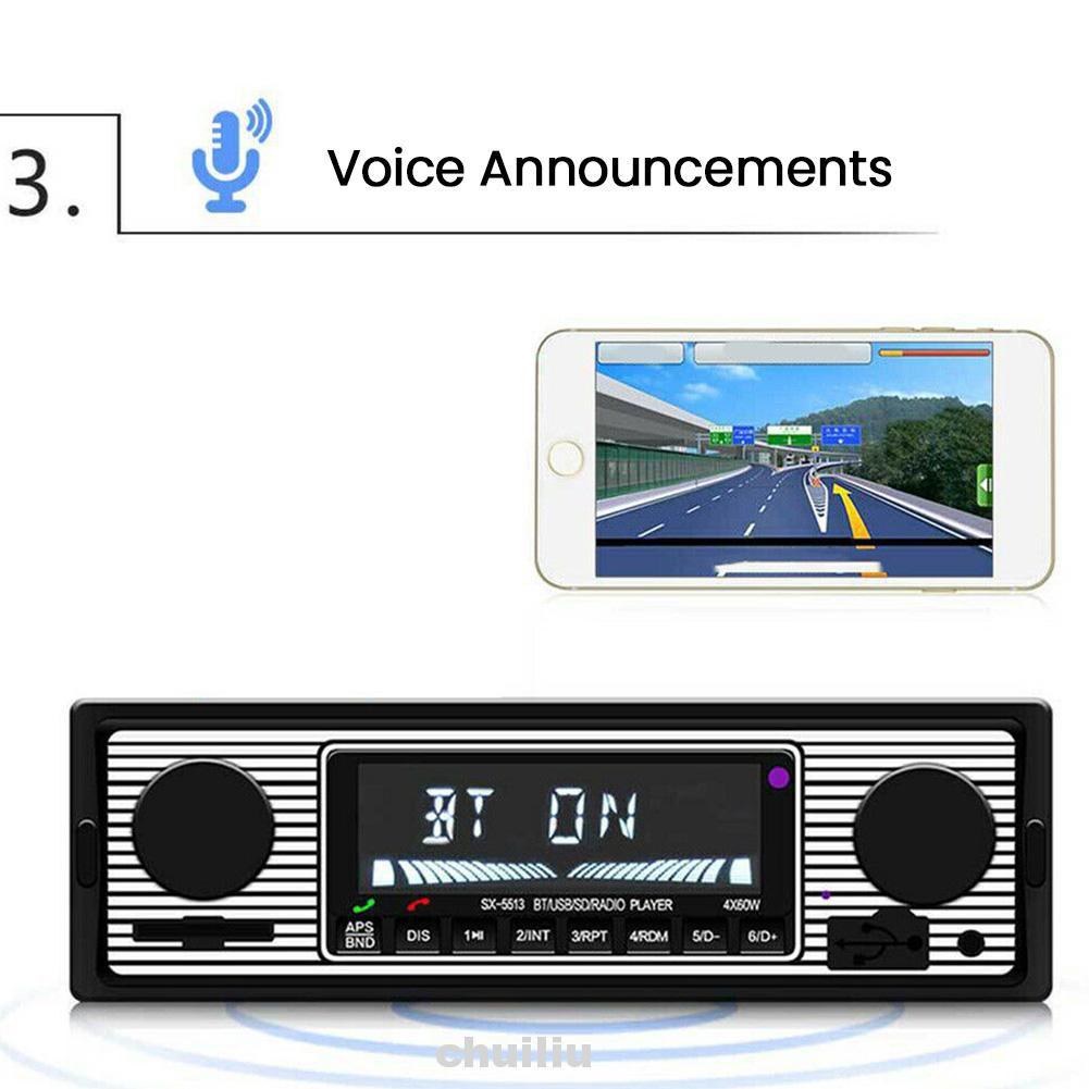 Máy Nghe Nhạc Trên Xe Hơi Kết Nối Bluetooth Có Màn Hình Lcd