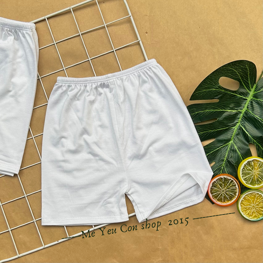 [3-9kg] Quần Ngắn/ Quần Dài Bo Gấu Trắng chất thun visco mềm, mát, co giãn 4 chiều cho bé - Jerry Baby - Quần dài bo gấu
