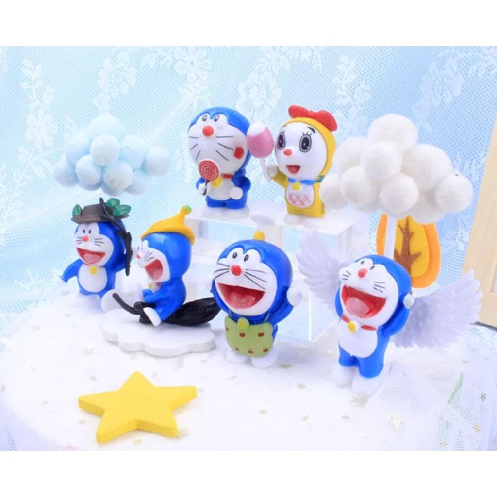 Bộ Mô Hình 1 nhân vật trong bộ 6 nhân vật Doraemon Thiên Thần hoạt hình Doraemon dễ thương