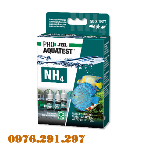 Hộp Test NH3/NH4 - Hộp test kiểm tra khí độc trong ao JBL Đức
