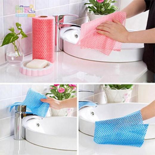 Cuộn Khăn Lau Đa Năng Bằng Không Dệt