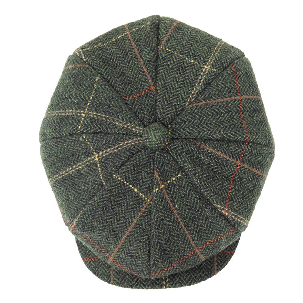 Feinion Newsboy Nắp Cho Nam Nữ 50% Len Tweed Dẹt Mũ Sừng Trâu Cabbies Driver Lá Xanh Lá Vàng 068