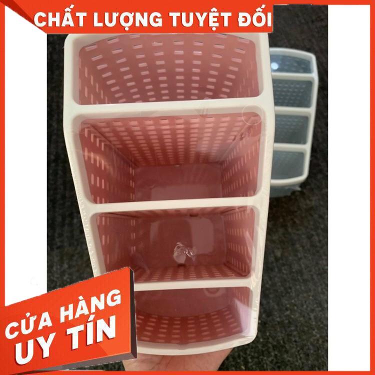 Khay nhựa tiện ích 4 ngăn, để bàn, đựng đồ, khay nhựa 4 ngăn, đựng bút, đồ dùng đa năng