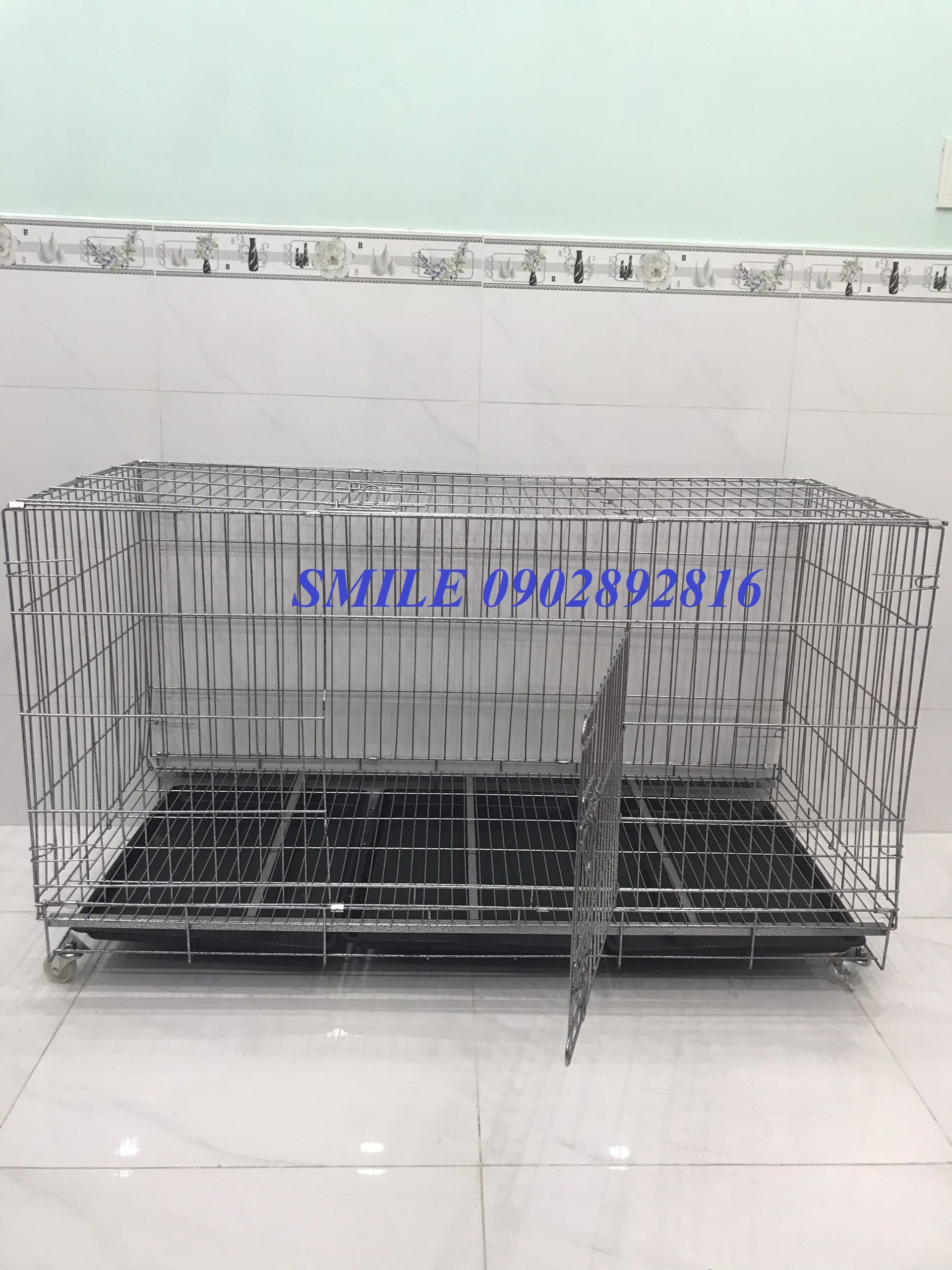 CHUỒNG CHÓ SIZE LỚN 1MX60X70CM GẤP GỌN TIỆN LỢI DÀNH CHO PET LỚN