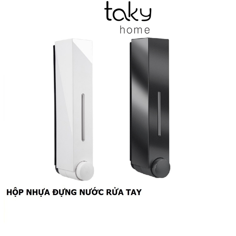 Hộp Nhựa Đựng Nước Xà Phòng Treo Tường Rửa Tay Hiện Đại Bằng Nhựa Chắc Chắn, 420 ml Tiện Dụng Cho Phòng Tắm, Gọn Gàng - TakyHome 5300