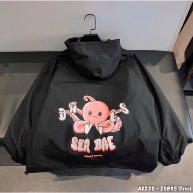 Hình ảnh Áo Khoác Gió Nam Nữ Dù 2 Lớp Cao Cấp Chất Siêu Đẹp Bomber Jackets Gió Nam Nữ BẠCH TUỘT SEA BAE