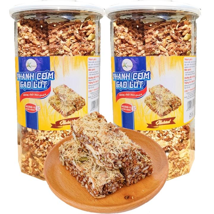 Thanh Cơm Gạo Lứt Chà Bông Thượng Hạng SK FOOD Mỗi Hũ 250G
