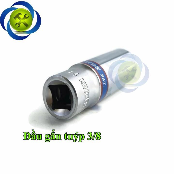 Tuýp 14mm loại 3/8 dài 63mm có 6 cạnh màu trắng Kingtony 323514M