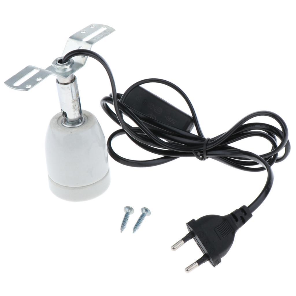 Lamp Fixture for Reptiles, Adjustable Turtle Habitat Heat Lamps Holder