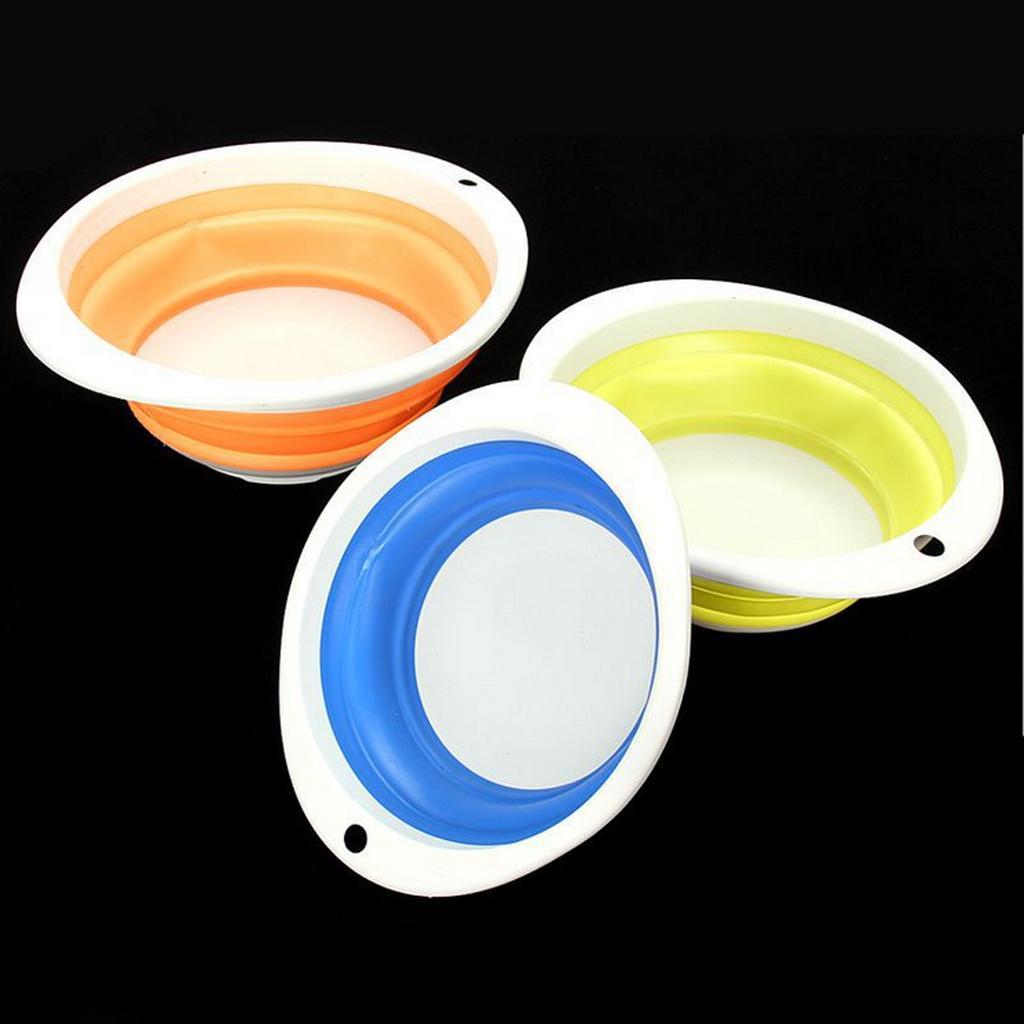 Foldable Water Bucket Fishing Tackle Pail Minnow Bait Lure Container 10L