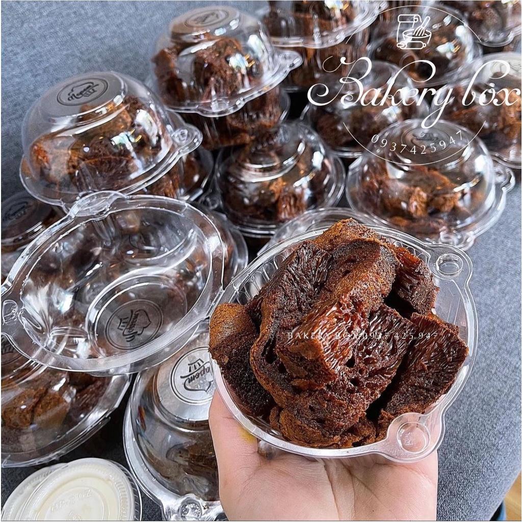 100 Hộp H125 Nắp Bầu Đựng Bánh Bò Thốt Nốt - Nama Chocolate - Tiramisu