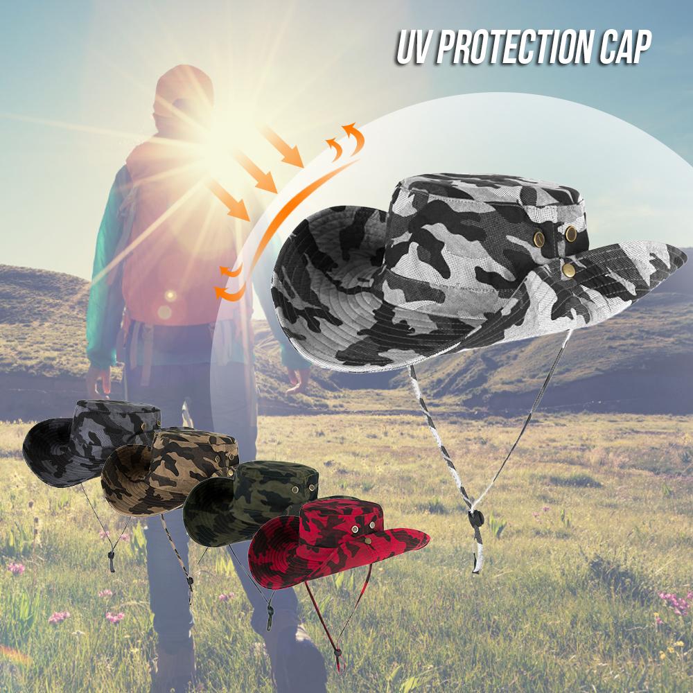 Mũ Boonie Camo Vành Rộng Để Săn Bắn Câu Cá Ngoài Trời Nắng