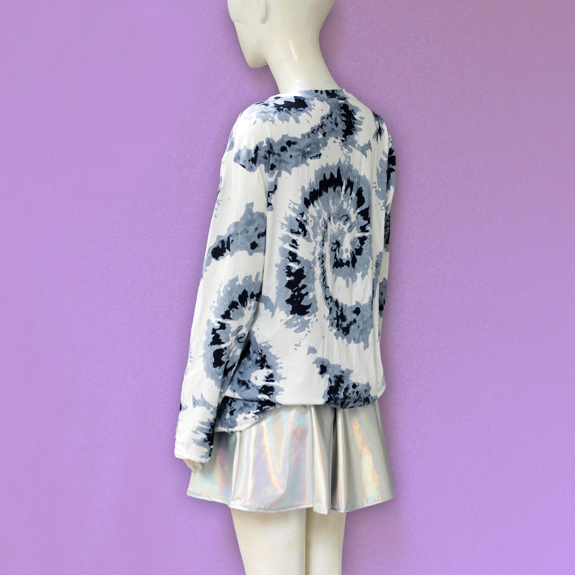 Áo thun loang màu unisex in chữ Mã: AX4044