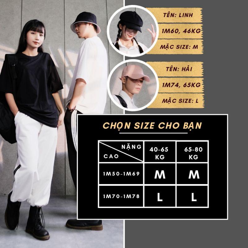 Quần jogger nam nữ thể thao 3 sọc from ống rộng