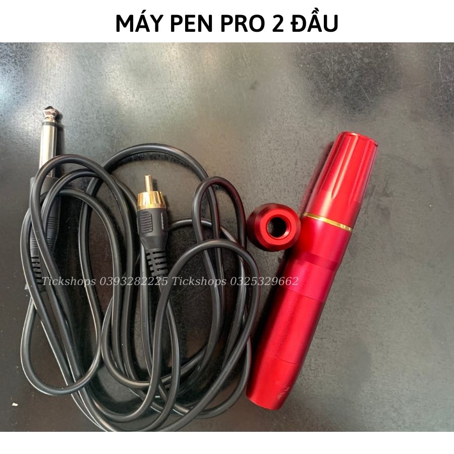 Máy phun xăm Pen Pro 2 đầu chuyên môi lòng trong, kéo sợi hairstrok