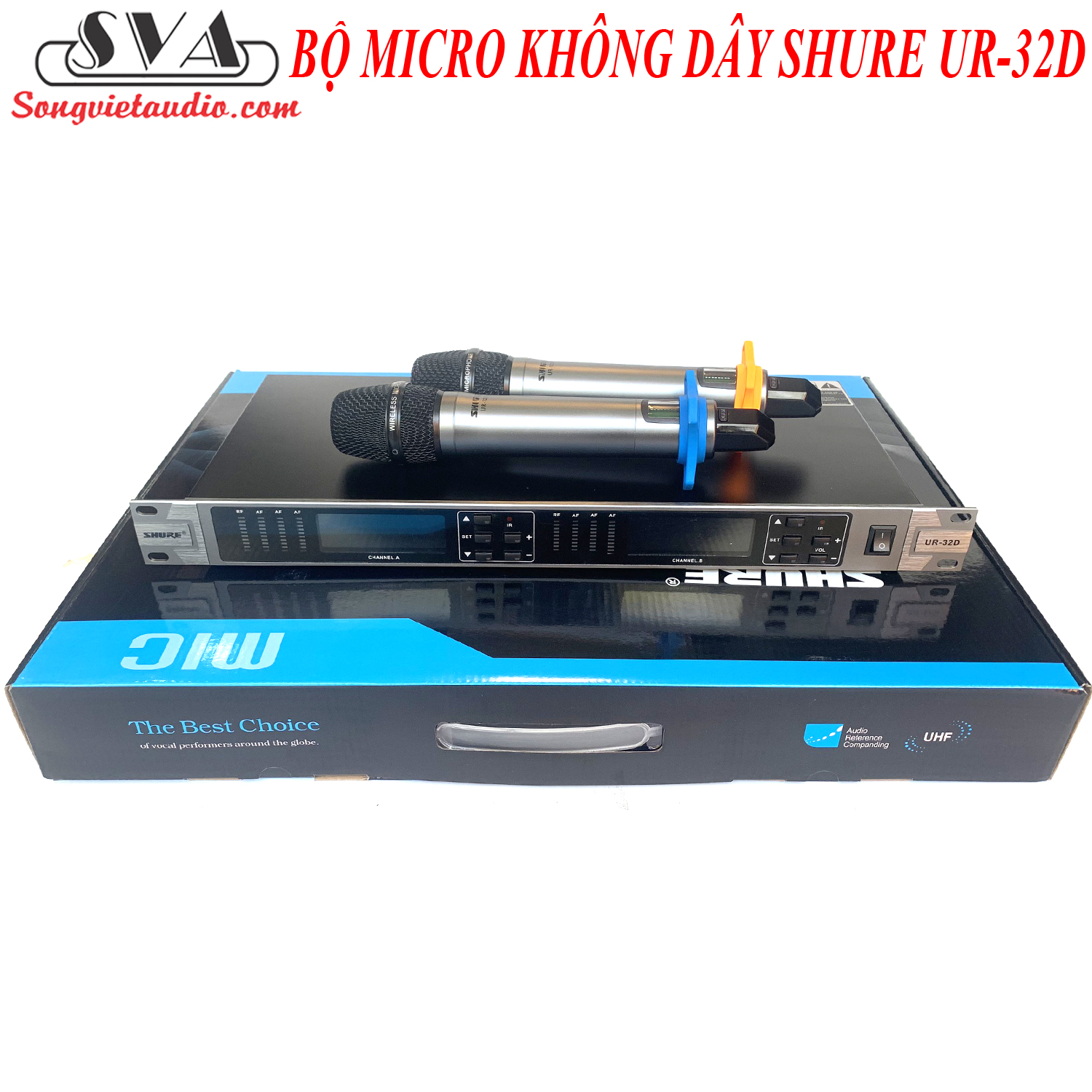 BỘ MICRO KARAOKE KHÔNG DÂY SHURE UR-32D