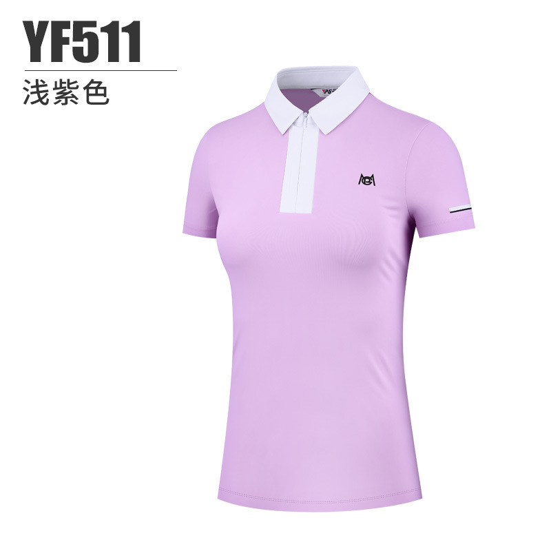 Áo cộc tay golf nữ PGM - YF511 cao cấp. Áo thể thao golf nữ thời trang