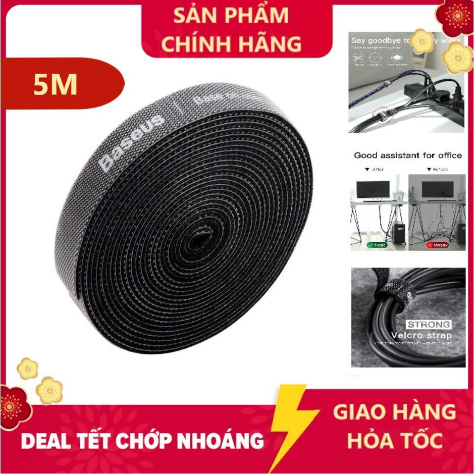 Dây quấn cáp sạc Baseus tiện lợi dễ dùng 5M/ 3M / 2M / 1M /0.5 M - Hàng Chính Hãng