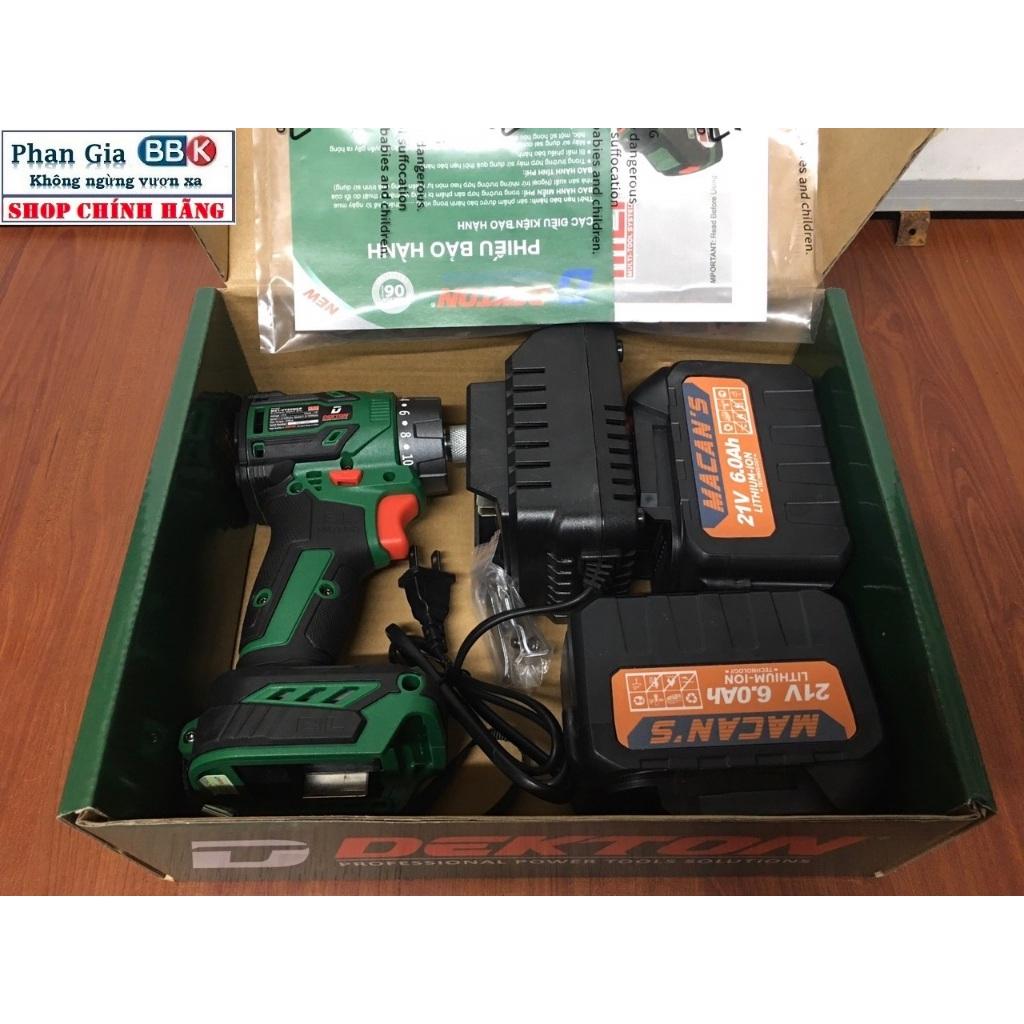 Máy chuyên vít trượt dùng pin Dekton M21-VT55NCP /Lực siết 55N.w/ 2 PIN 15 CELL/Chân pin phổ thông