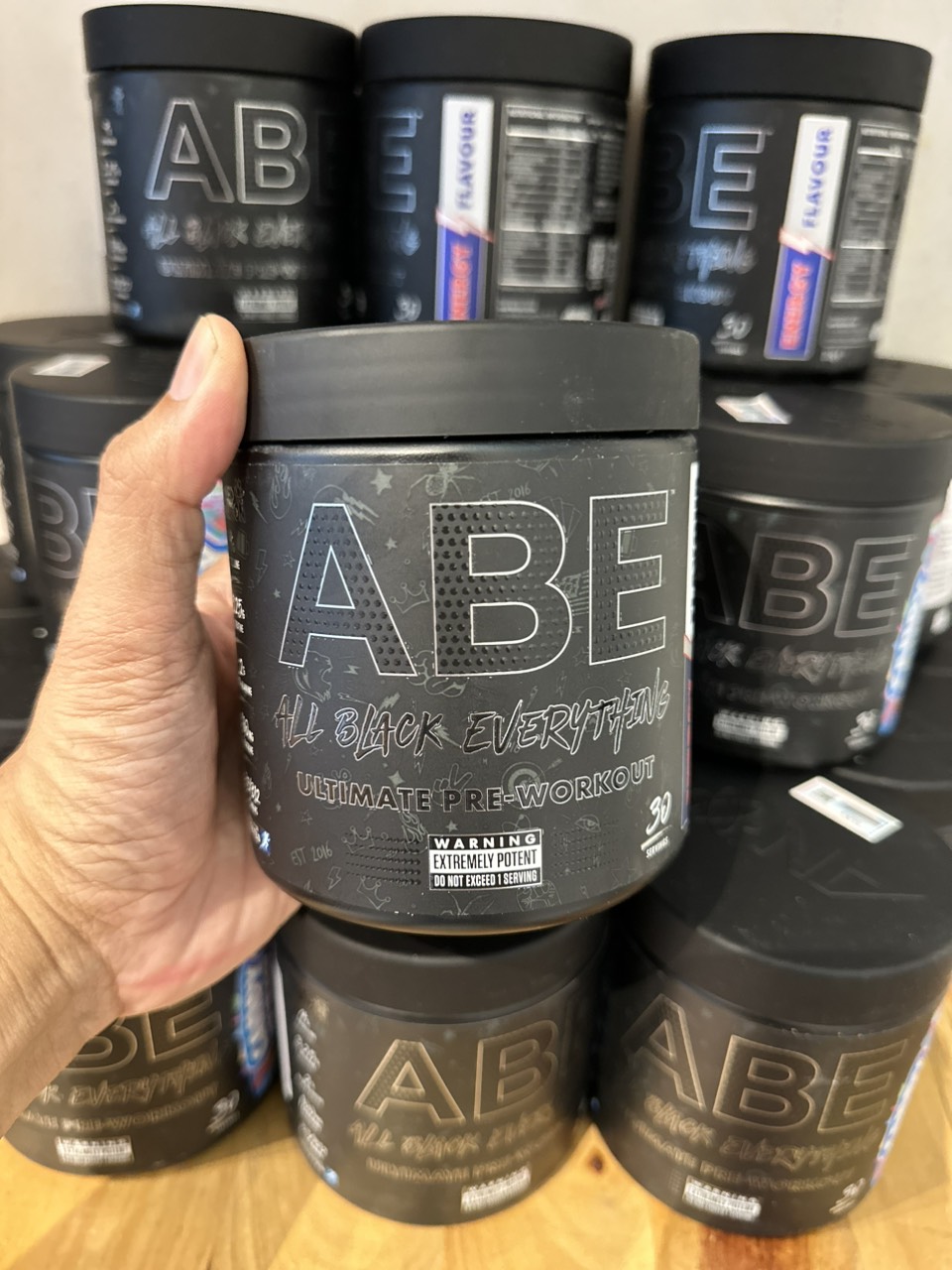 ABE Pre Workout - Applied Nutrition (30 Lần Dùng), Tăng Sức Mạnh Sức Bền, Tỉnh Táo Tập Trung Trước Tập