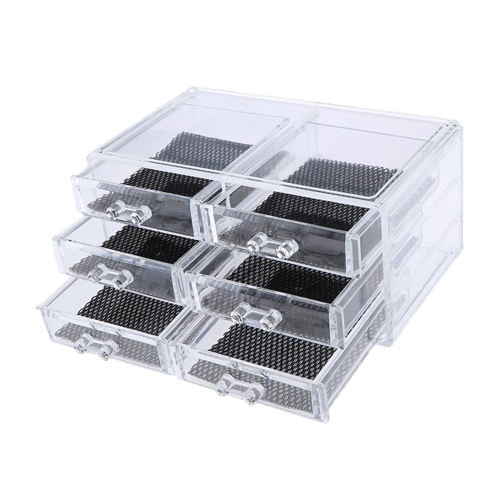 Acrylic Table Makeup Cosmetic Organizer Case Display Holder Storage Drawer 6