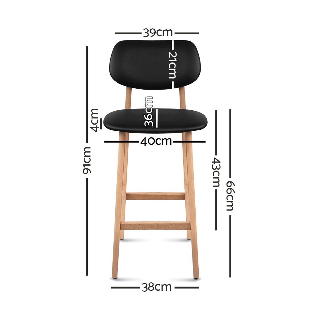 Ghế bar Ramsey khung gỗ sồi nhập khẩu cao cấp