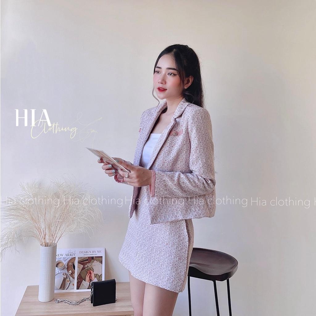 Set Áo Khoác Dạ Chân Váy Ngắn S297 Gam Màu Hottrend | Thiết Kế Độc Quyền| Chất Vải Thoáng Mát HIA Clothing S297