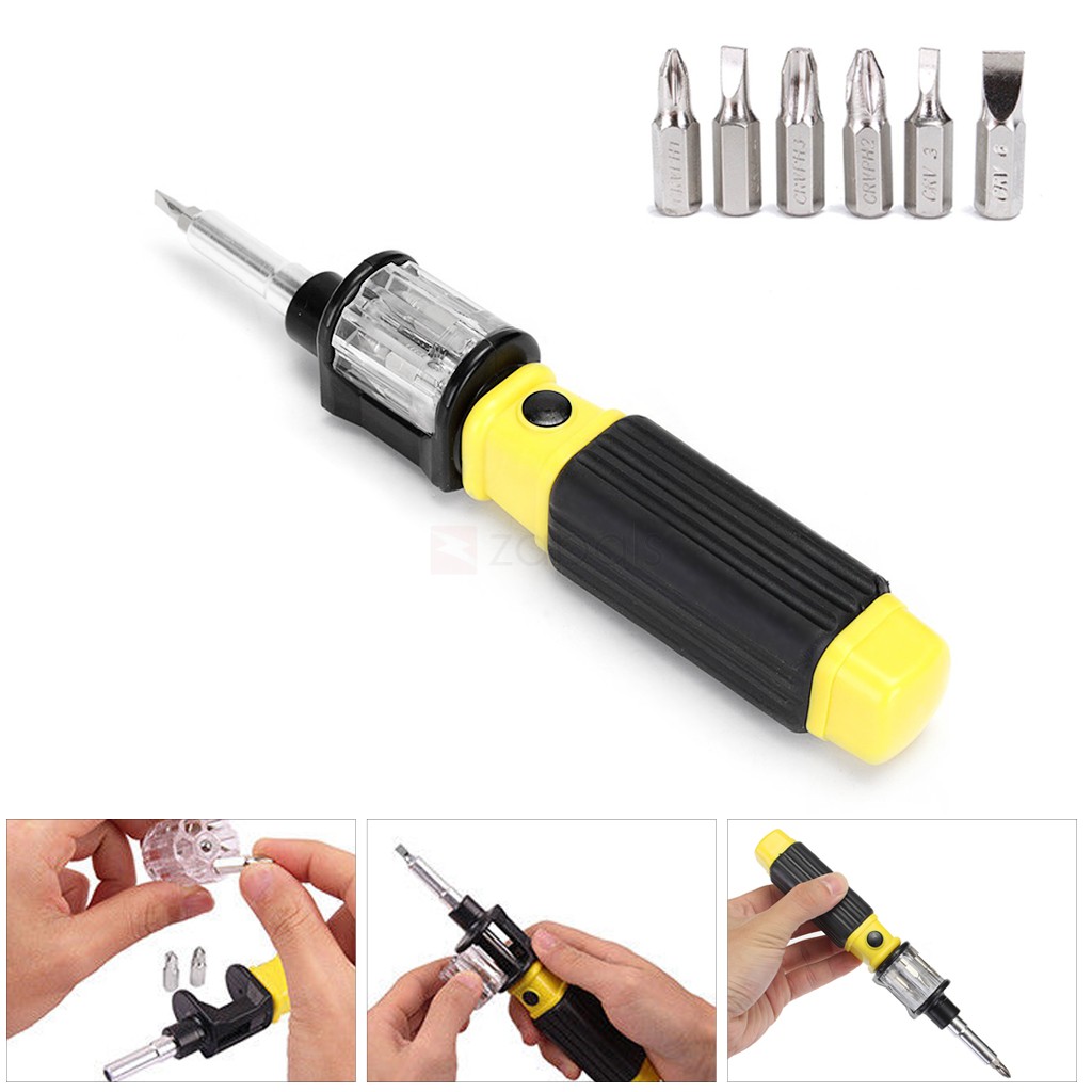 Tua Vít Đa Năng Đổi Đầu Thông Minh 6 Trong 1 Snake Bit 360 Screwdriver