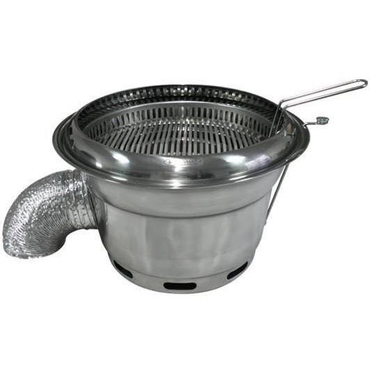 Bếp nướng than hoa BBQ nhà hàng hút âm Hàn Quốc,bếp nướng than hút âm inox cao cấp Hàn Quốc