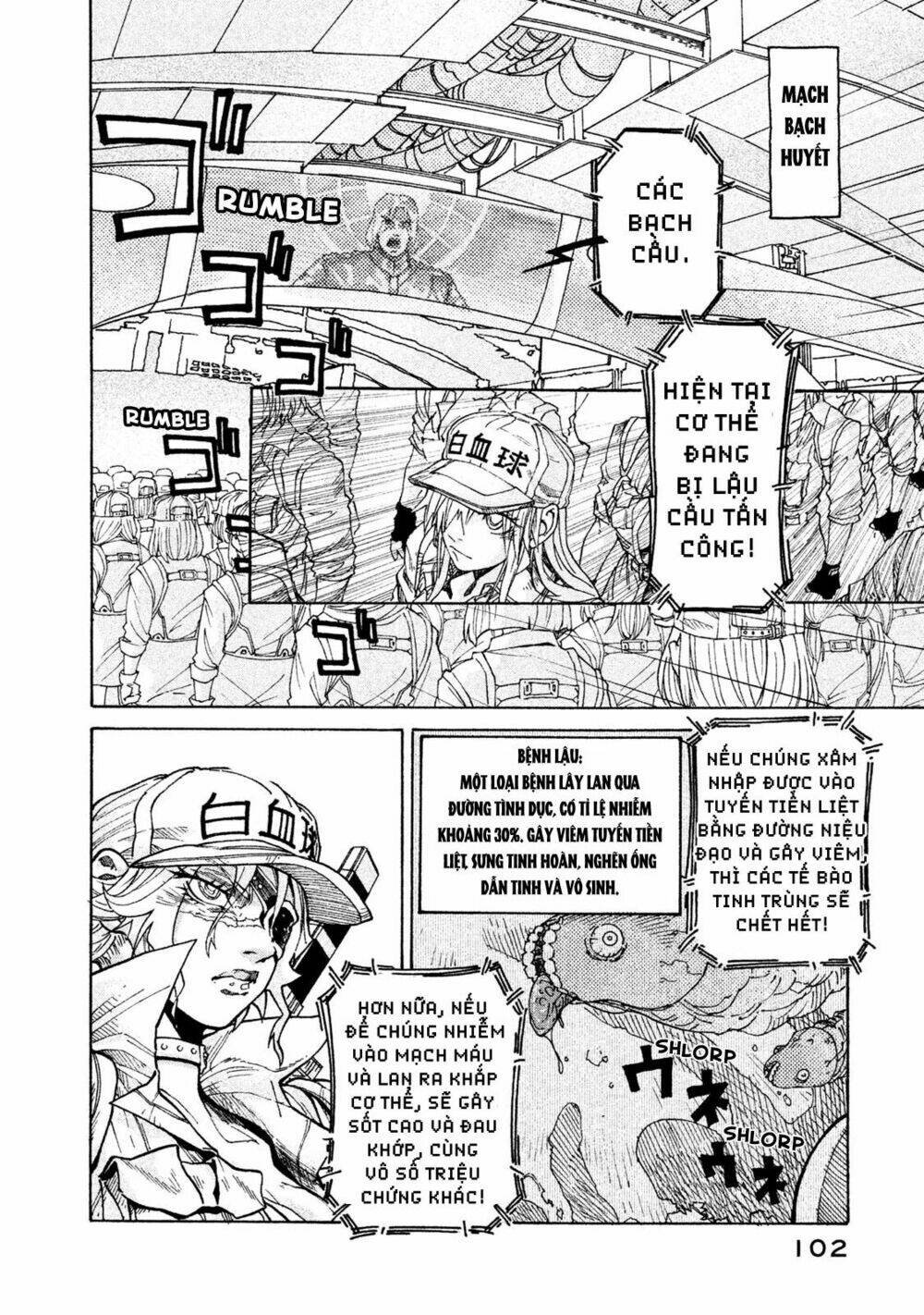 biệt đội tế bào black - hataraku saibou black chapter 4 6