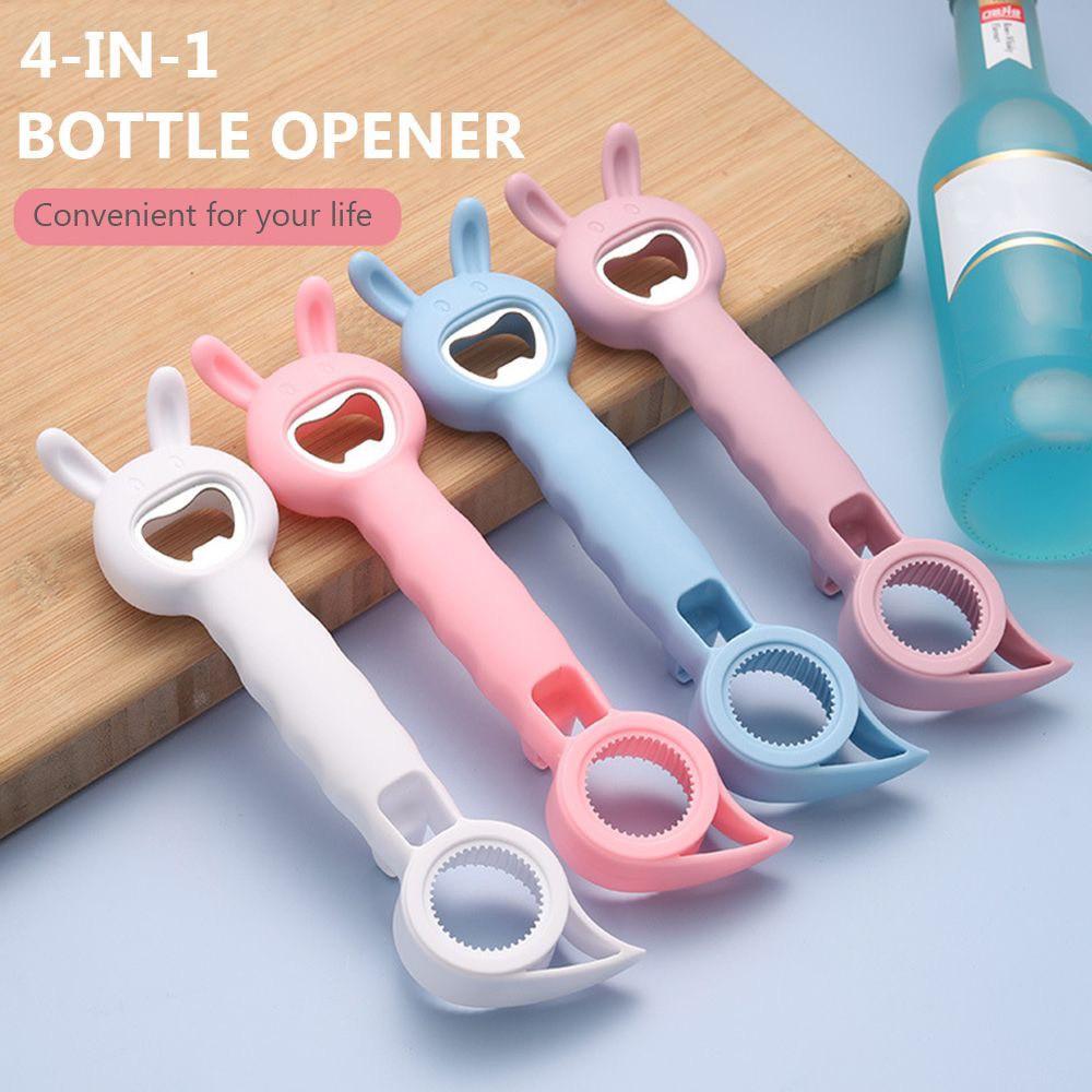 Dụng Cụ Mở Nắp Chai Bia, Nước Ngọt Đa Năng 4 Trong 1 Tiện Dụng Cho Mọi Nhà