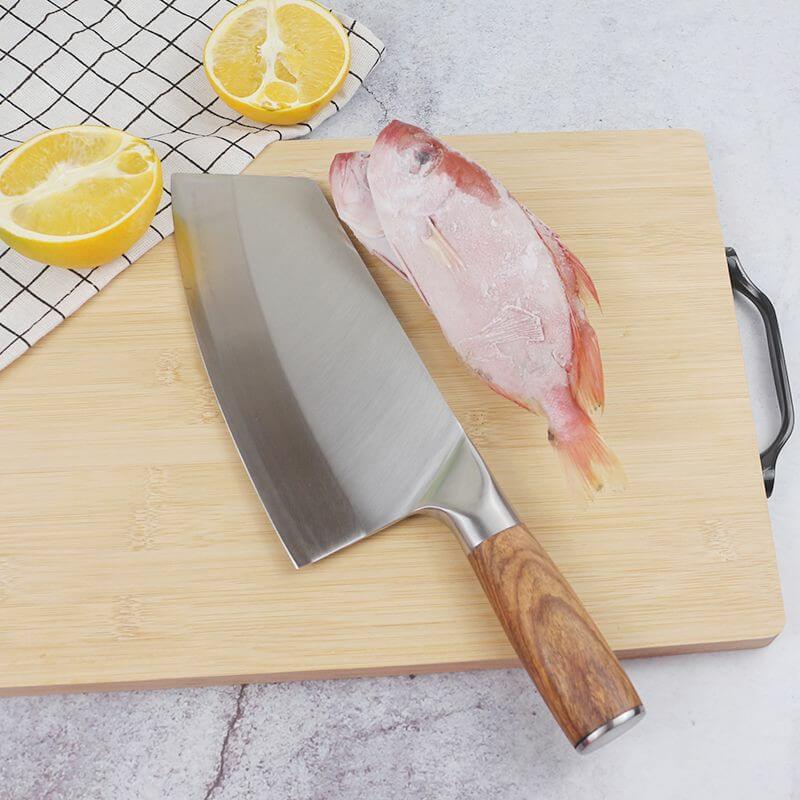 DAO BẾP SANTOKU THÉP DAMASCUS MÃ PDT124