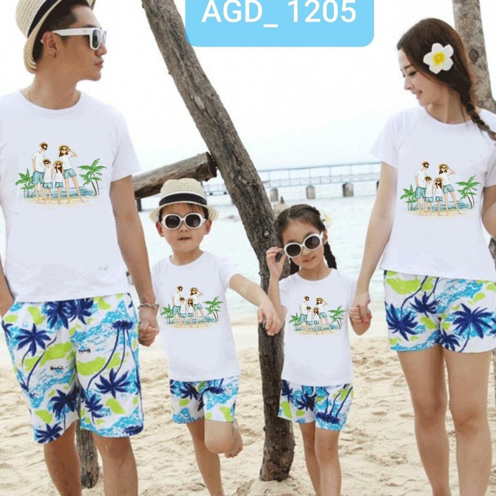 Áo thun gia đình 4 người _ AGD1215