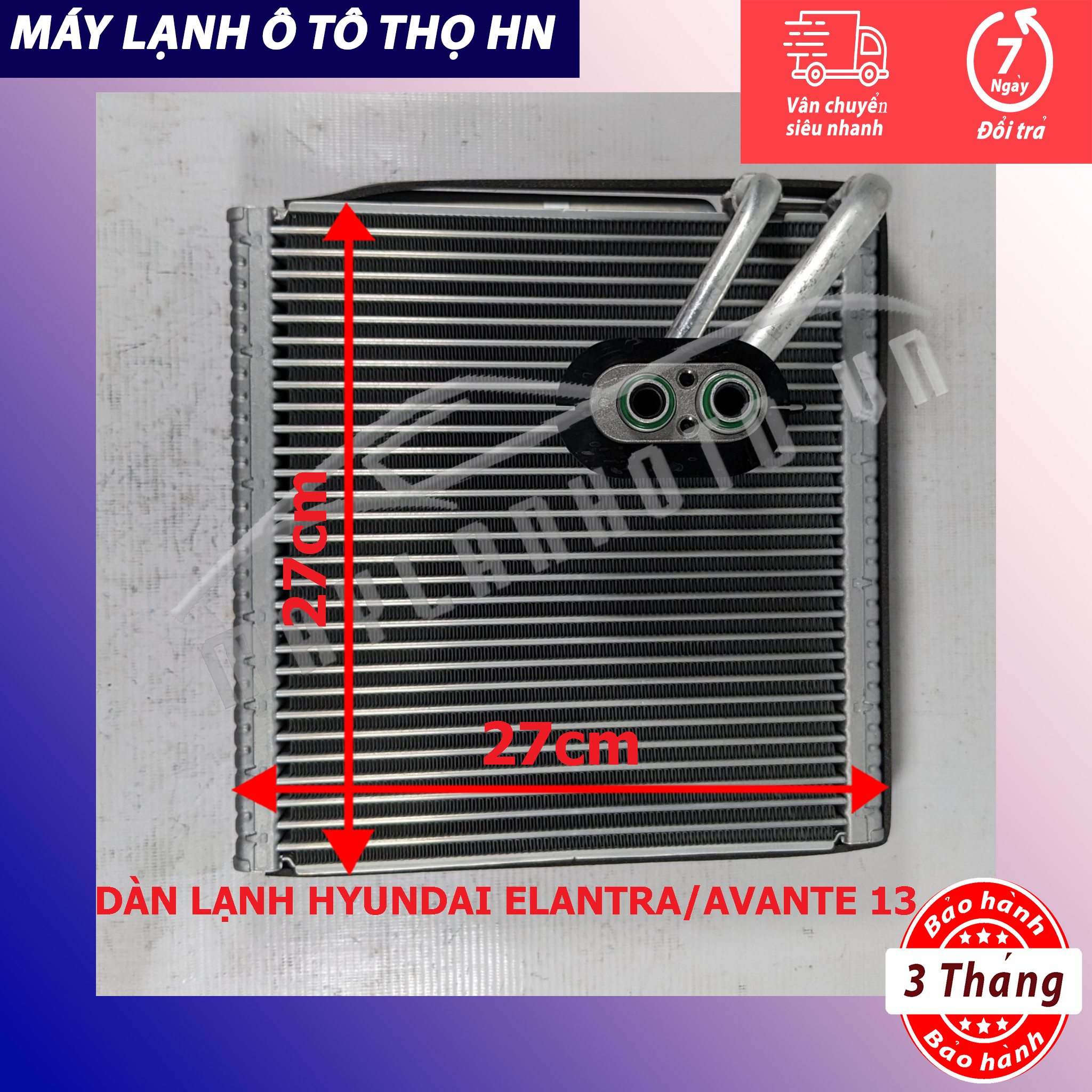 Dàn (giàn) lạnh Hyundai Elantra - Avante 2011 2012 2013 hàng xịn Hàn Quốc (hàng chính hãng nhập khẩu trực tiếp) 11 12 13