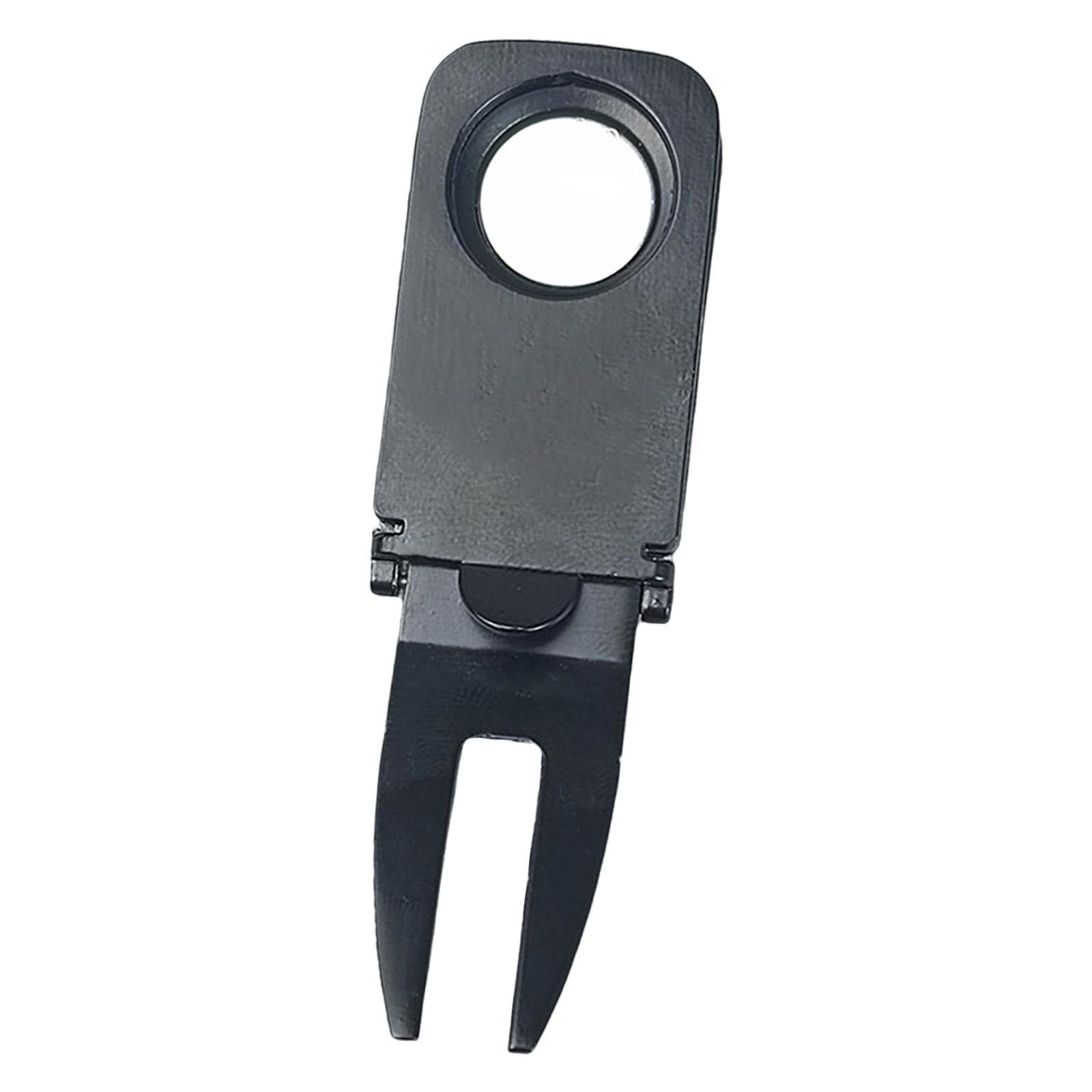 Green Fork, Golf Putting Green Fork, Golf Ball Marker Metal Portable Golf Repair Tool, for Lovers Women Birthday Gifts
