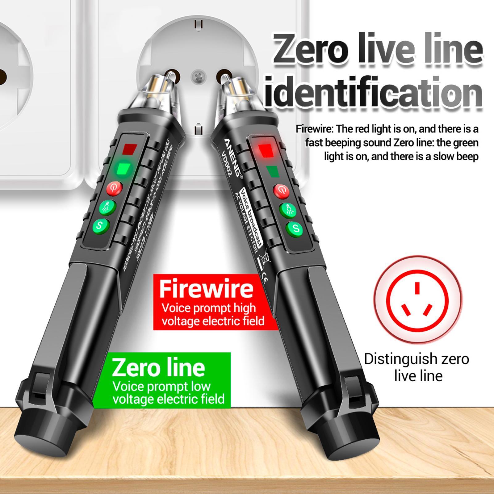 Voltage Tester Pen Voltage Non Contact Voltage Measuring Tool Multifunctional Electrical Tester Circuit Testing Electric Tester Pen