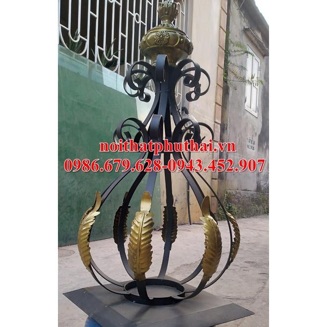 Trụ cổng sắt trang trí