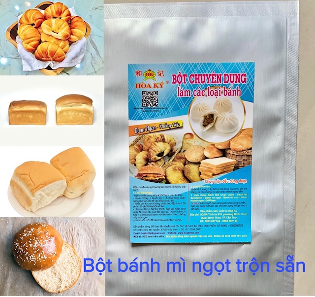 BỘT BÁNH MÌ NGỌT trộn sẵn HÒA KÝ 1kg