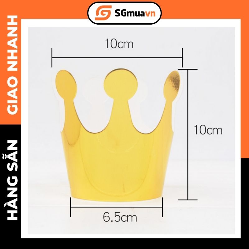 Mũ giấy hình vương miện, trang trí tiệc, sinh nhật, lễ