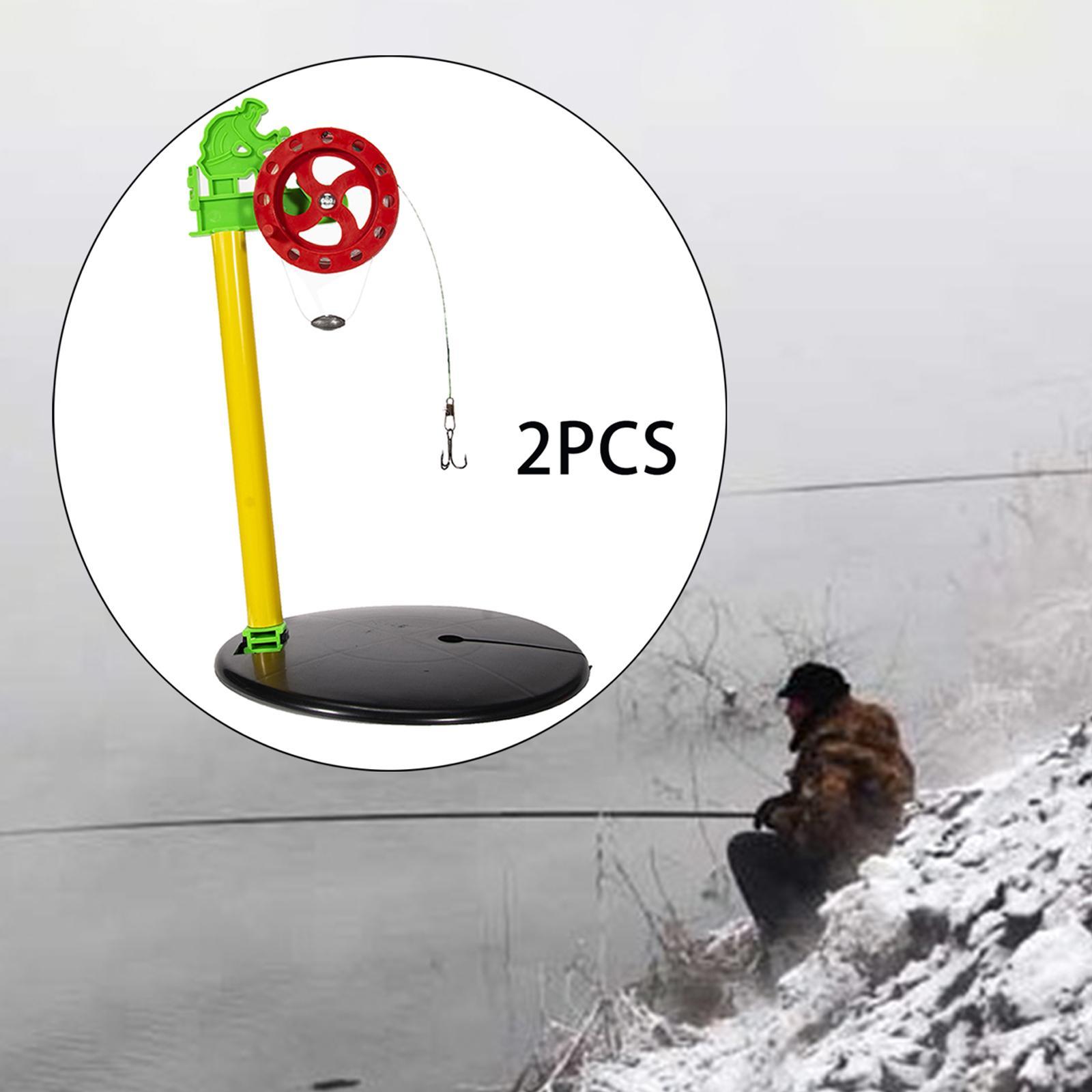 Portable Ice Fishing Rod Tip Marker  Pole Equipment With hook pendant
