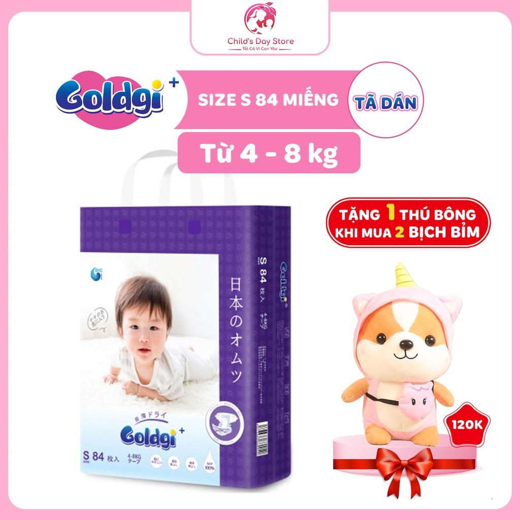 Bỉm GOLDGI Nhật -Tã Dán Các Size S84/M66/ L56. Childs_day