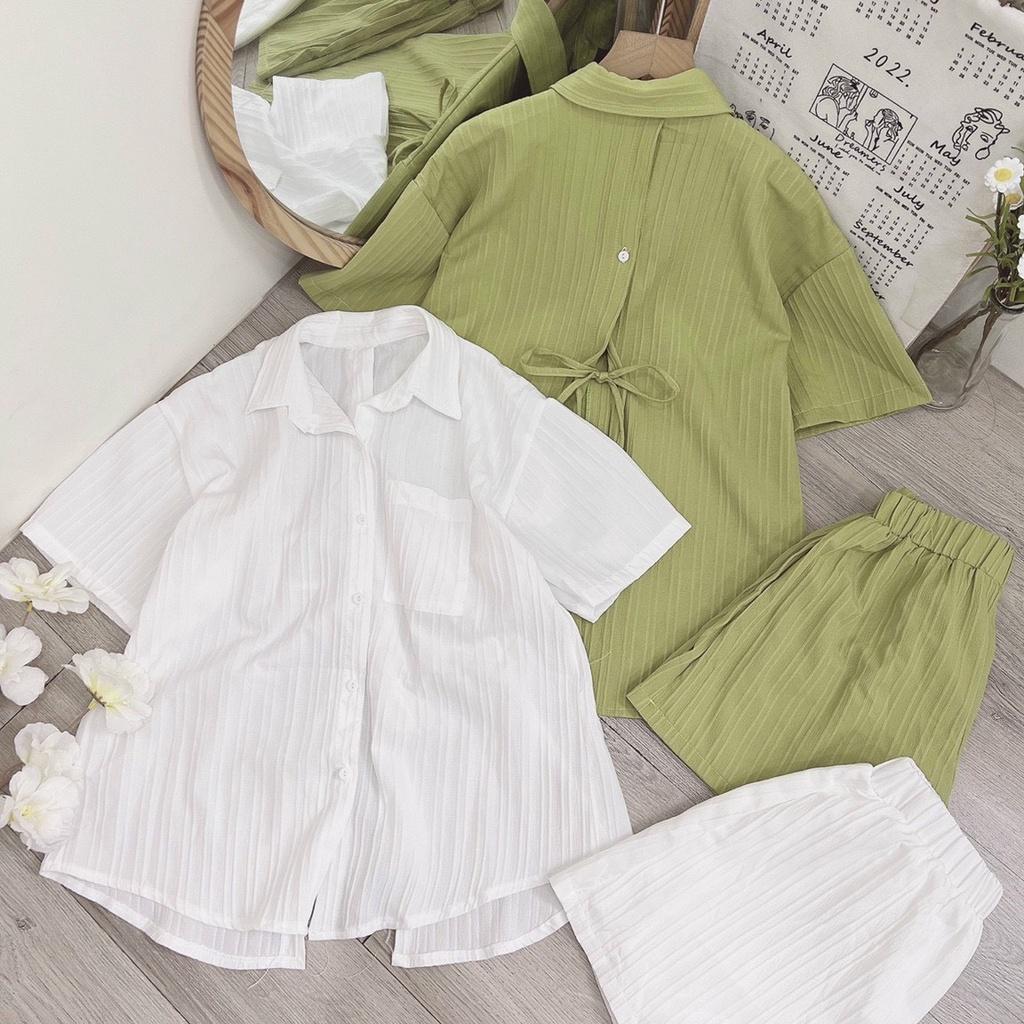 SET ÁO SƠ MI KÈM SHORT