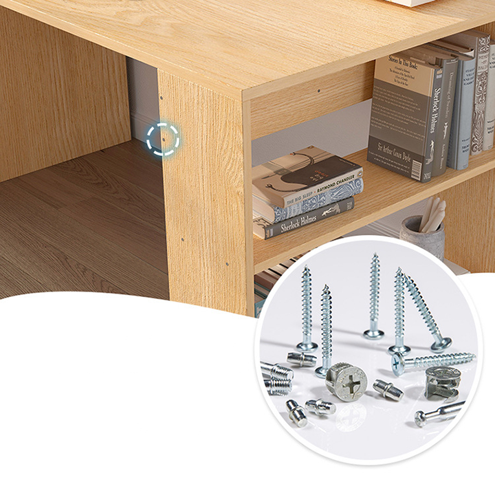 Bàn Làm Việc 1m4 Tại Nhà Kèm Tủ Đa năng Gỗ Cao Cấp - Bàn Học Có Ngăn Kéo Để Đồ Cất Giữ Tài Liệu BAH008 Giao màu ngẫu nhiên