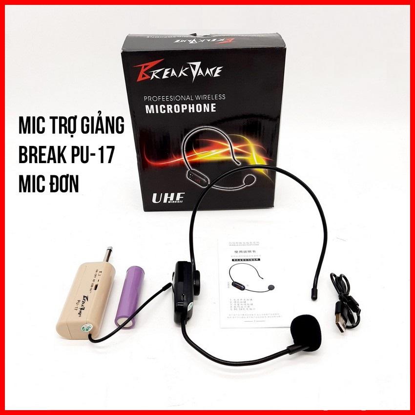 Micro trợ giảng không dây Break PU-17 UHF cao cấp