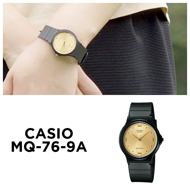 Đồng Hồ Unisex Dây Nhựa Casio MQ-76-9ALDF - Đen