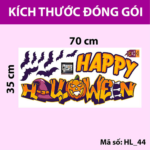 DECAL TRANG TRÍ HALLOWEEN COMBO SỐ 2