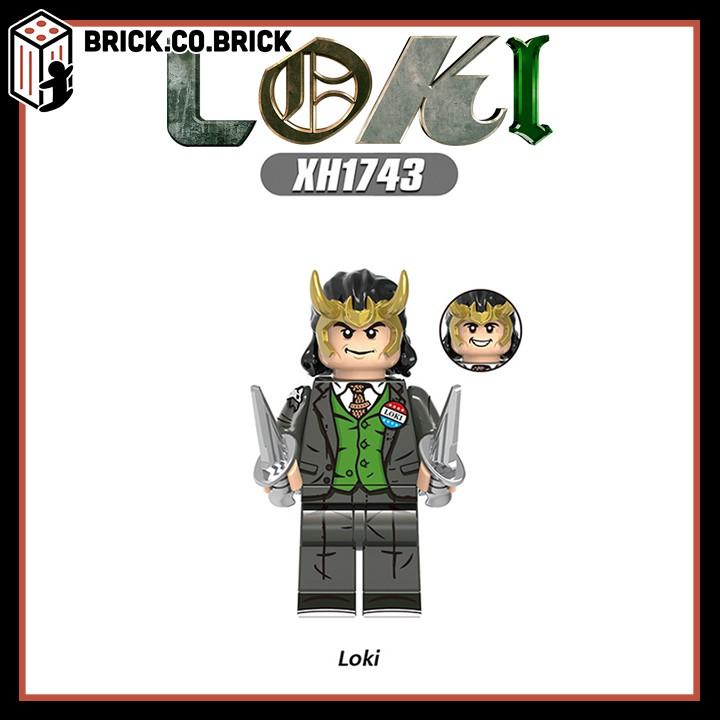 Nhân vật Đồ Chơi Loki Tom Hiddleston Mô Hình Lắp Ráp Minifig Siêu Anh Hùng X0318