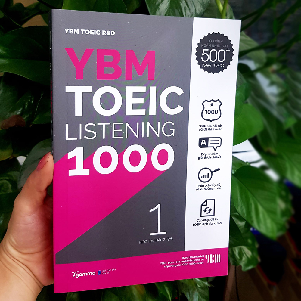 Hình ảnh Sách - YBM TOEIC Listening 1000 Vol 1 (Tái Bản 2023) 259K
