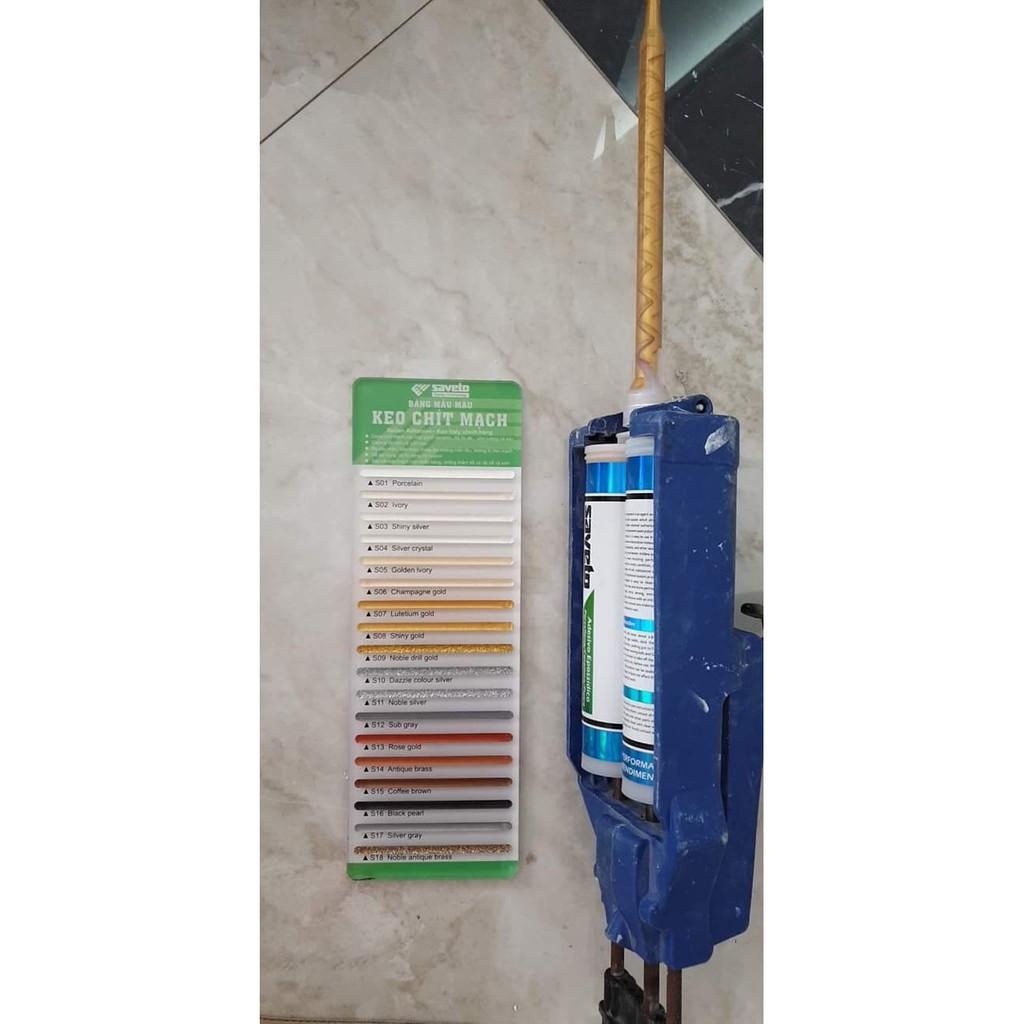 Dụng cụ bơm keo chít mạch 2 thành phần