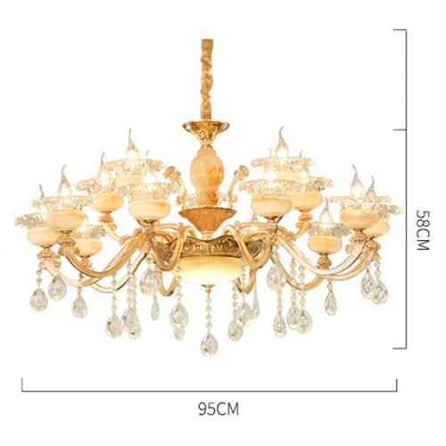 Đèn chùm trang trí nội thất RIAL sang trọng hiện đại - kèm bóng Led nến chuyên dụng